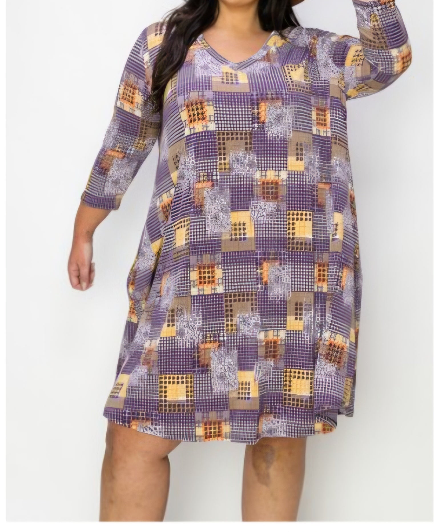 Urban Patchwork Pocket Dress